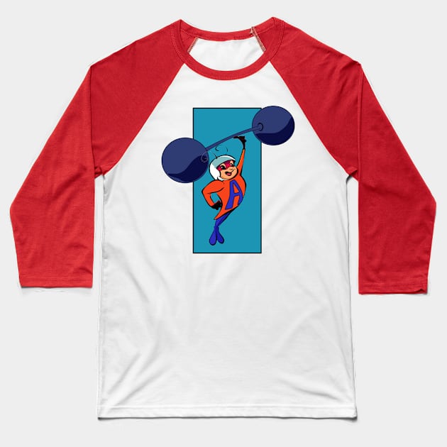 Atom Any Baseball T-Shirt by NeverKnew_Lane